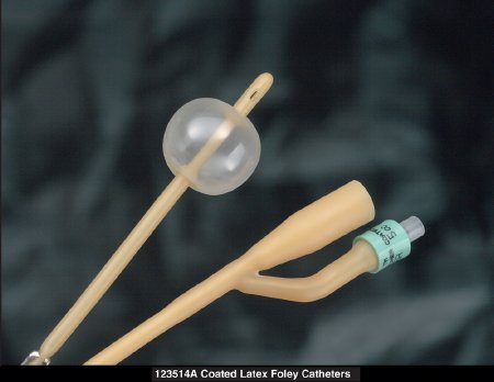Catheter Foley Catheter Bardia® 2-Way Standard Tip 5 cc Balloon 12 Fr. Silicone Coated Latex (1/EA 12/CS) by Bard Urologicals  ID 123512A